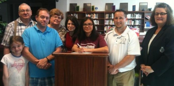 Knights Cross Country signs Ashley Barrera Knights Cross Country signs Ashley Barrera