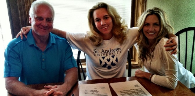 Knights Swimming signs All-American