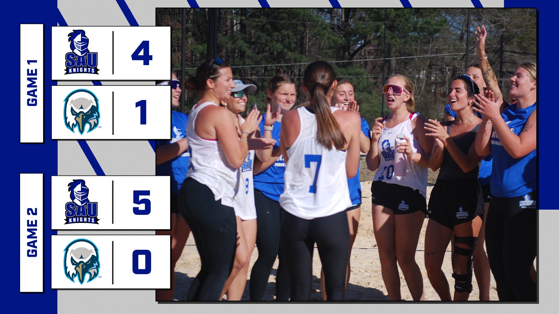 Beach Volleyball Sweeps Wake Tech
