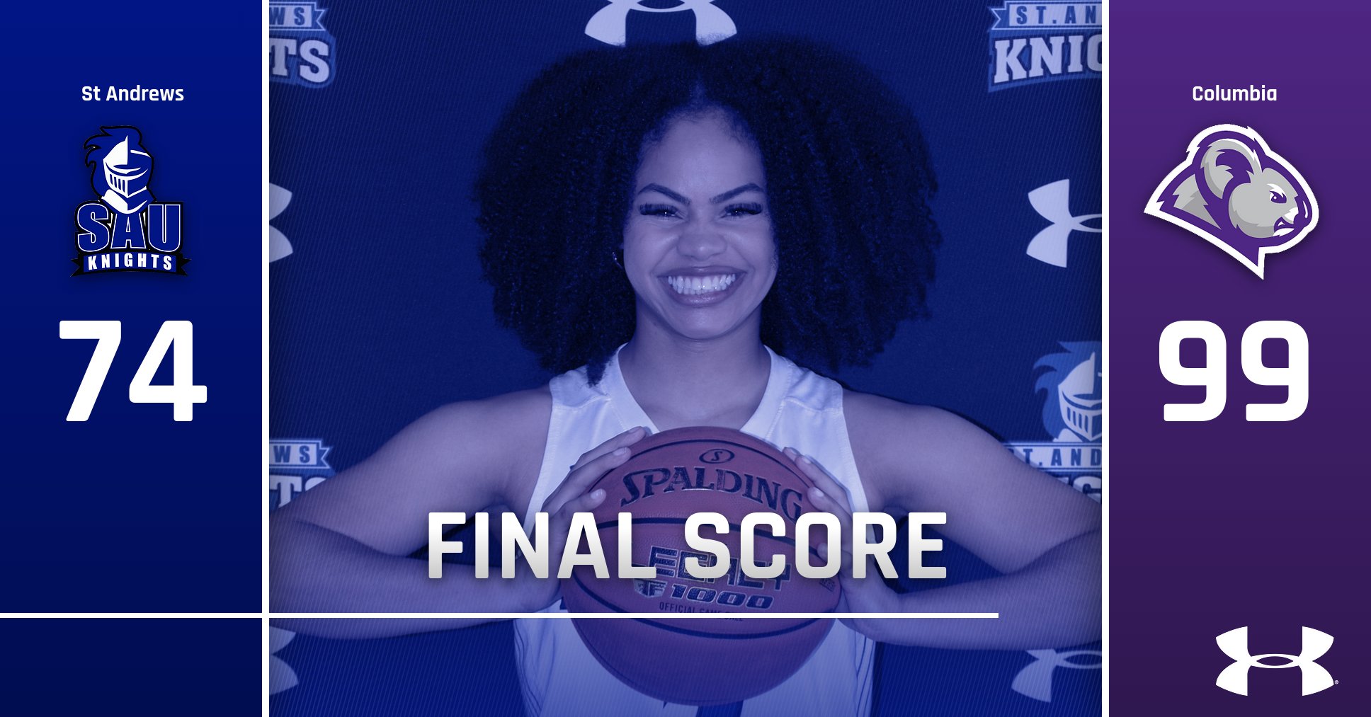 Knights Battle Hard but Fall to Columbia in Conference Opener, 74-99